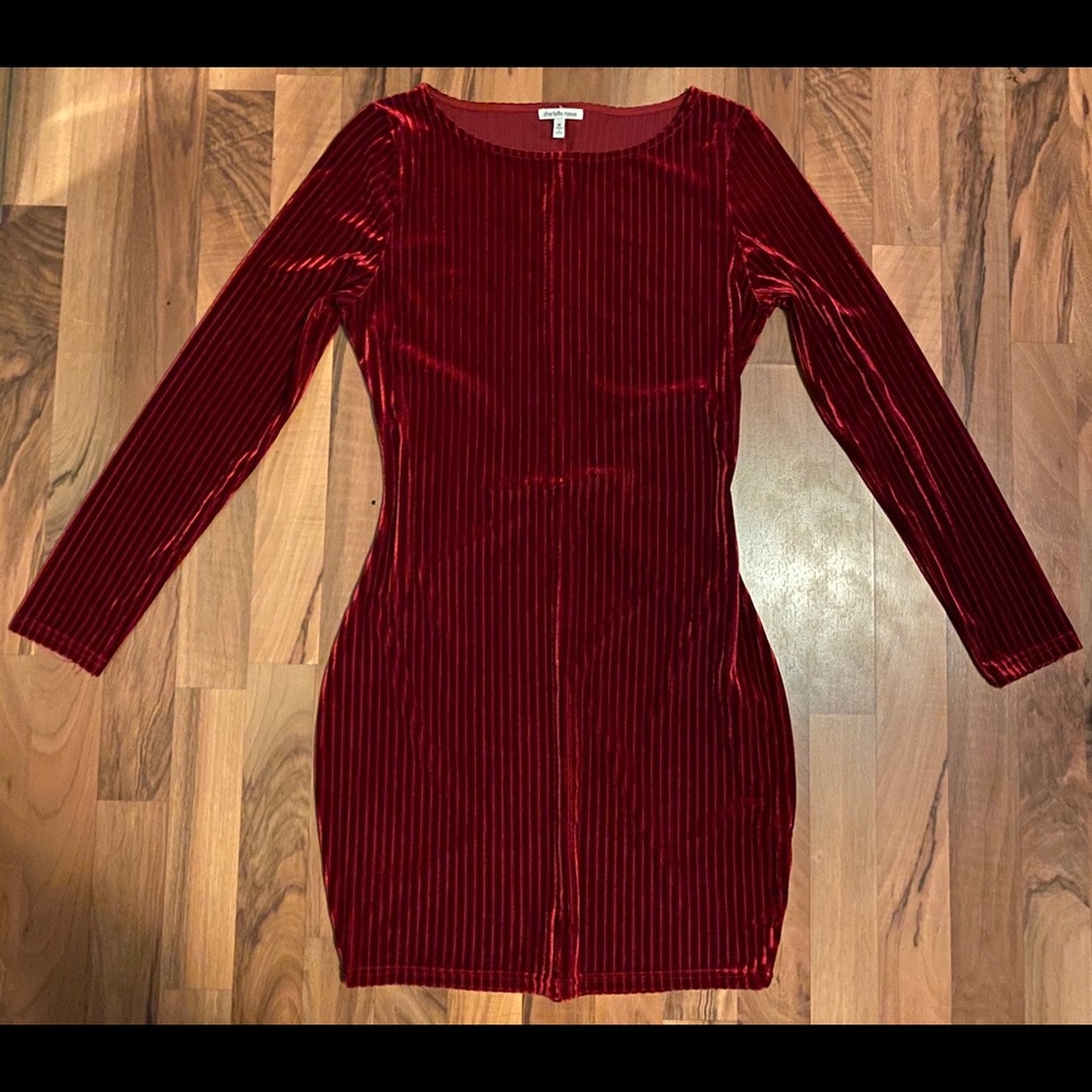 Charlotte Russe Red Velvet Mini Dres